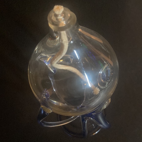 Jozefina Krosno blown glass octopus oil lamp vintage - Picture 13 of 13